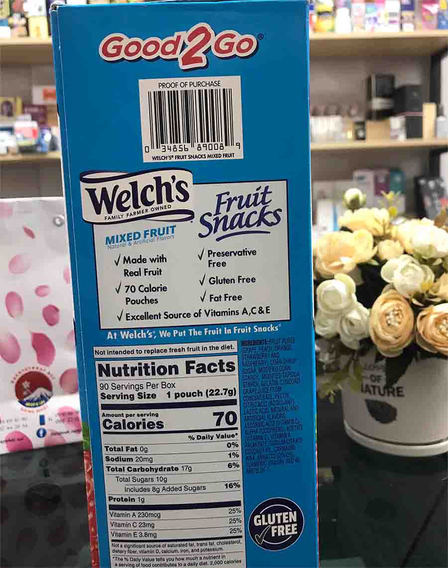 Kẹo Dẻo Welchs 60 gói