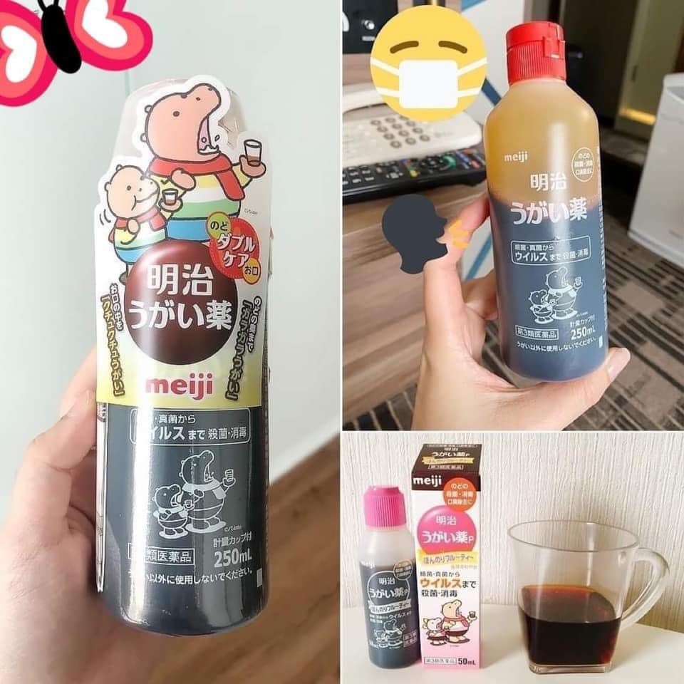 Công dụng nước thuốc súc họng Meiji