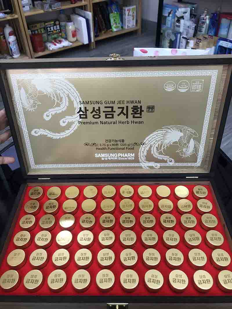 An Cung Ngưu Hoàng Hoàn hộp gỗ