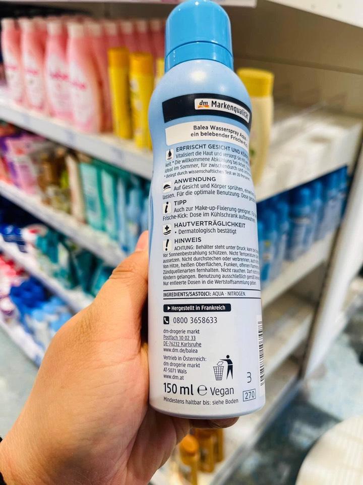 Balea Wasserspray Aqua có tốt không?