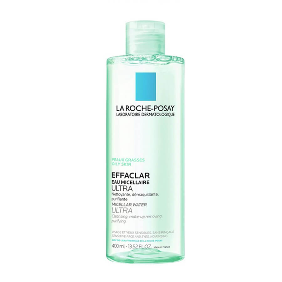 Micellar Water Ultra Oily Skin màu xanh lá: dùng cho da dầu và da mụn.