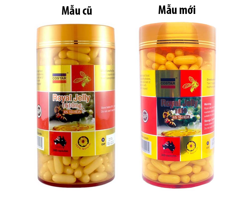 Sữa ong chúa Costar Royal jelly 1610mg 365 viên