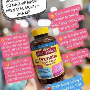 Thuốc Vitamin bầu Mỹ PrenatalMulti Dha có công dụng gì? 