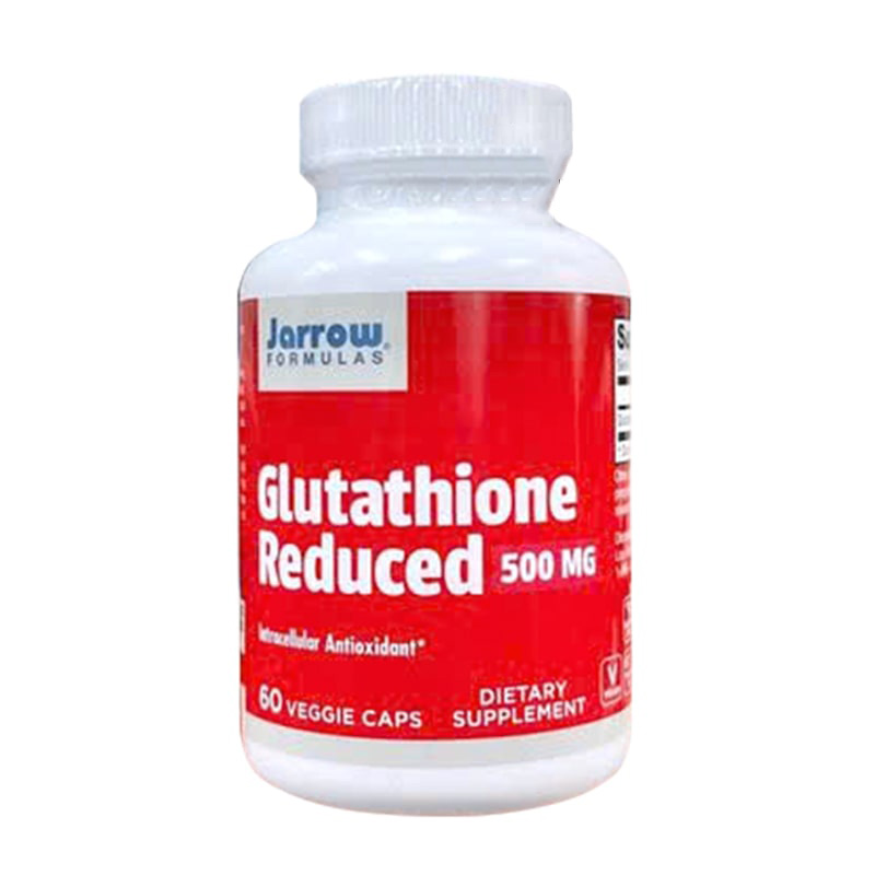 Viên uống trắng da Glutathione Reduced 500mg Jarrow 60 viên