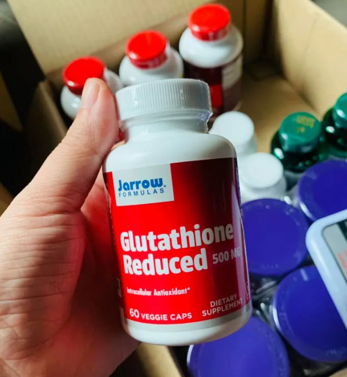Viên uống trắng da Glutathione Reduced 500mg Jarrow