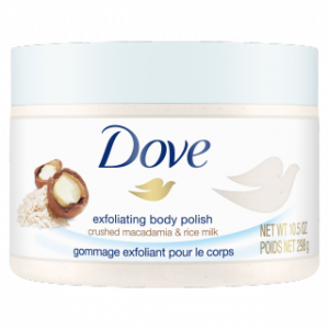 tẩy da chết dove Crushed Macadamia & Rice Milk