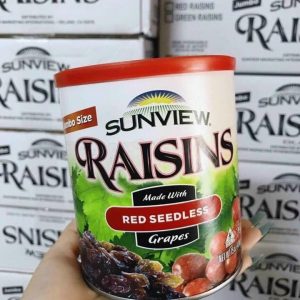 Red Seedless: hương vị thơm ngon khó cưỡng từ những trái nho đỏ sấy khô.
