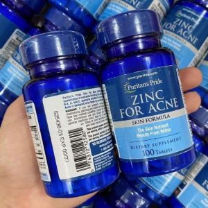 Viên uống kẽm trị mụn Puritan's Pride Premium Zinc For Acne có tốt không?