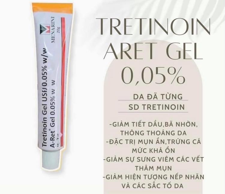 Kem trẻ hóa da điều trị mụn nám Tretinoin Gel USP 0,05% có tốt không?