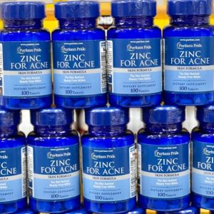 Viên uống kẽm hỗ trợ giảm mụn Puritan's Pride Premium Zinc For Acne 100 viên - Ảnh 2