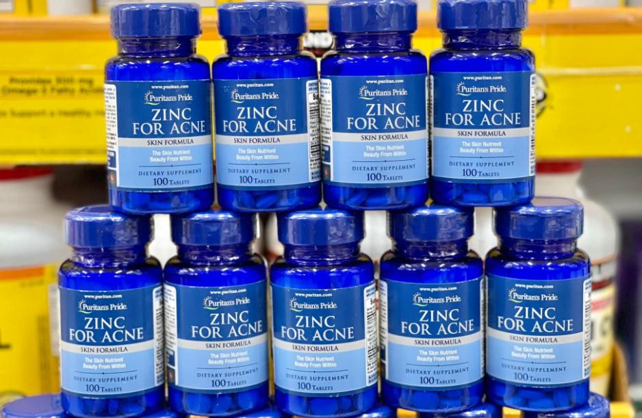 Viên uống kẽm hỗ trợ giảm mụn Puritan's Pride Premium Zinc For Acne 100 viên - Ảnh 2