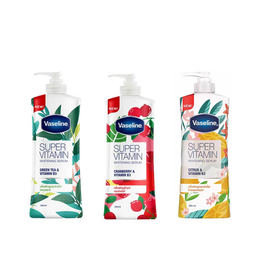 Sữa dưỡng thể trắng da Vaseline Super Vitamin 360ml