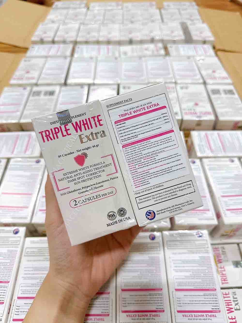 Viên uống trắng da Triple White