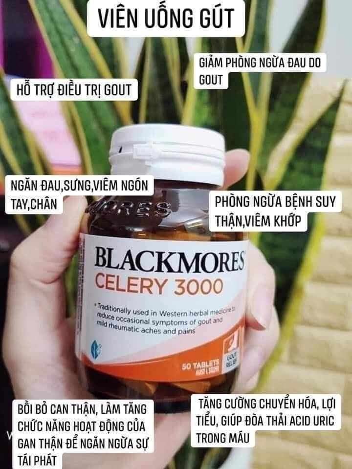 Viên uống trị Gout Blackmores Celery 3000 50 viên