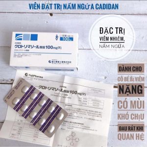 Công dụng viên đặt trị nấm Elcido 100mg
