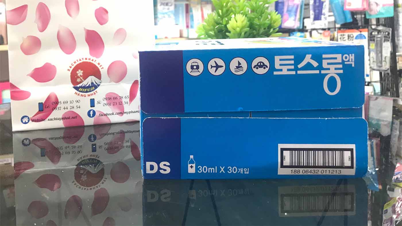 Nước uống hỗ trợ say xe hàn quốc Dongsung dạng nước uống hộp 30 chai x 30ml - Ảnh 5