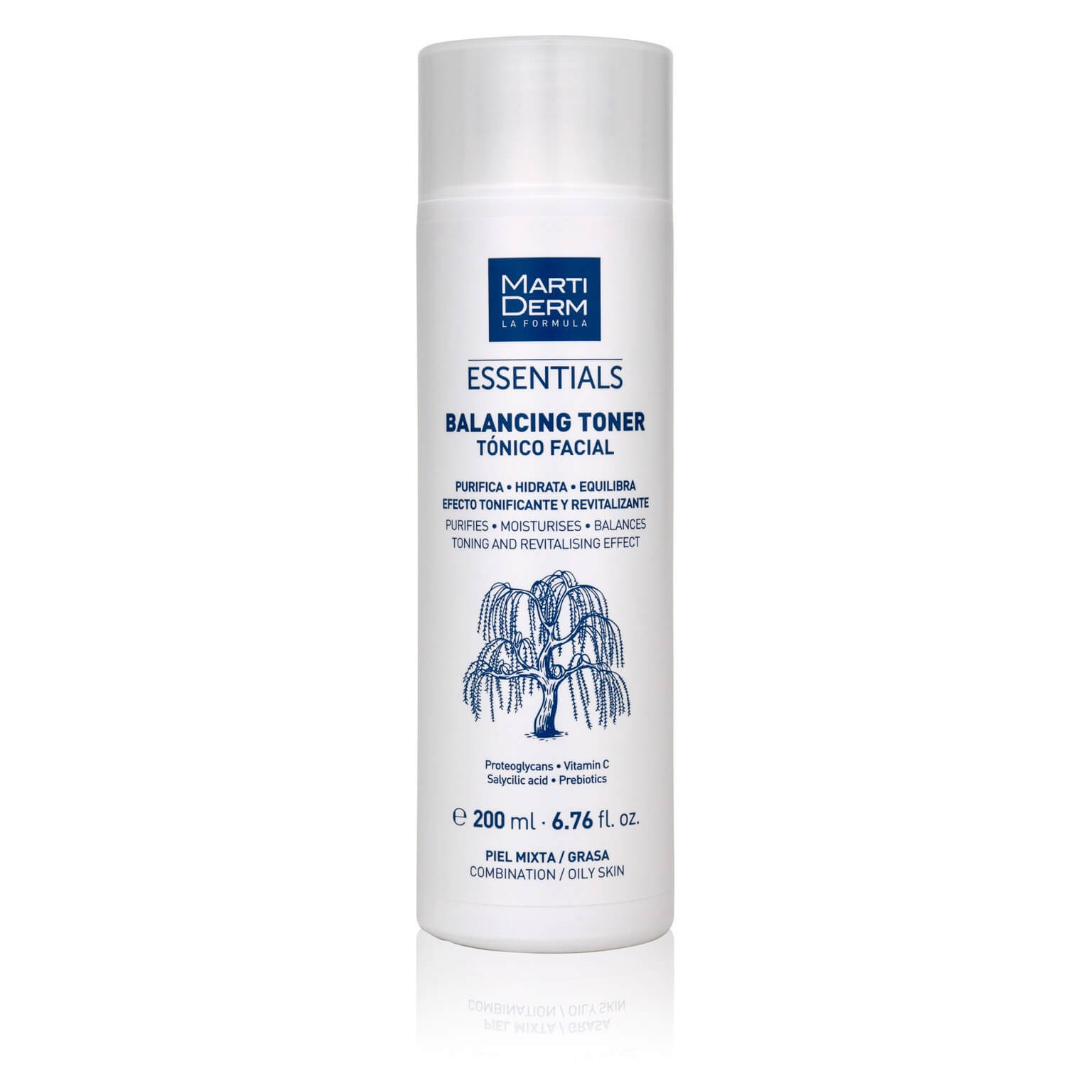 Toner MartiDerm Essentials Balancing chứa BHA