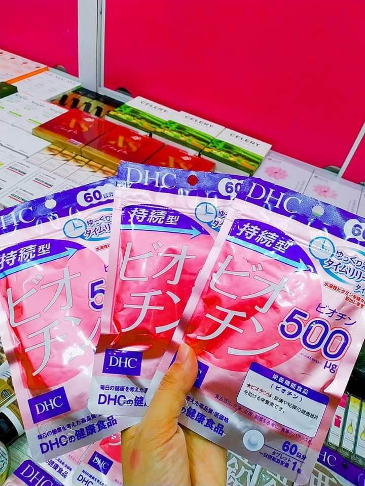 Viên uống mọc tóc BIotin DHC Sustained Release Biotin 500mcg µg 30 viên