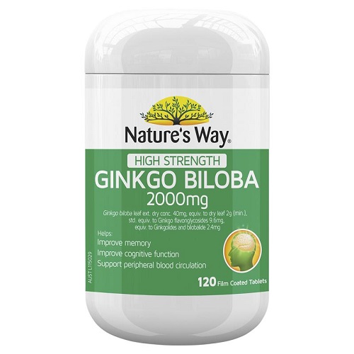 Bổ não Ginkgo Biloba Nature's Way 2000mg của Úc