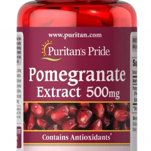 Viên uống chống nắng lựu đỏ Puritan’s Pride 500mg 60 viên.