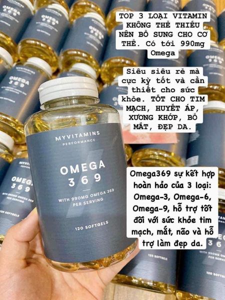 Công dụng của Omega 3 Myvitamins 990mg