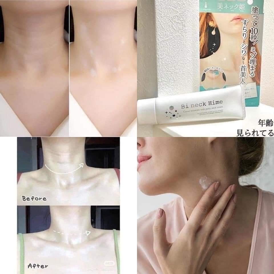 Công dụng kem dưỡng da vùng cổ Himecoto Bi Neck Hime