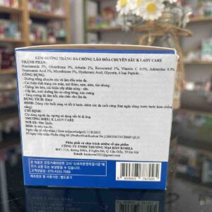 Kem dưỡng K Lady Care Whitening Cream trắng da 80ml