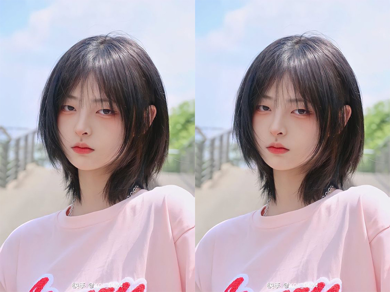 Tóc ngắn layer