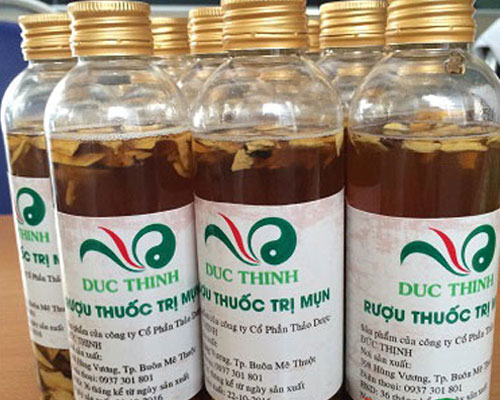 rượu thuốc trị mụn