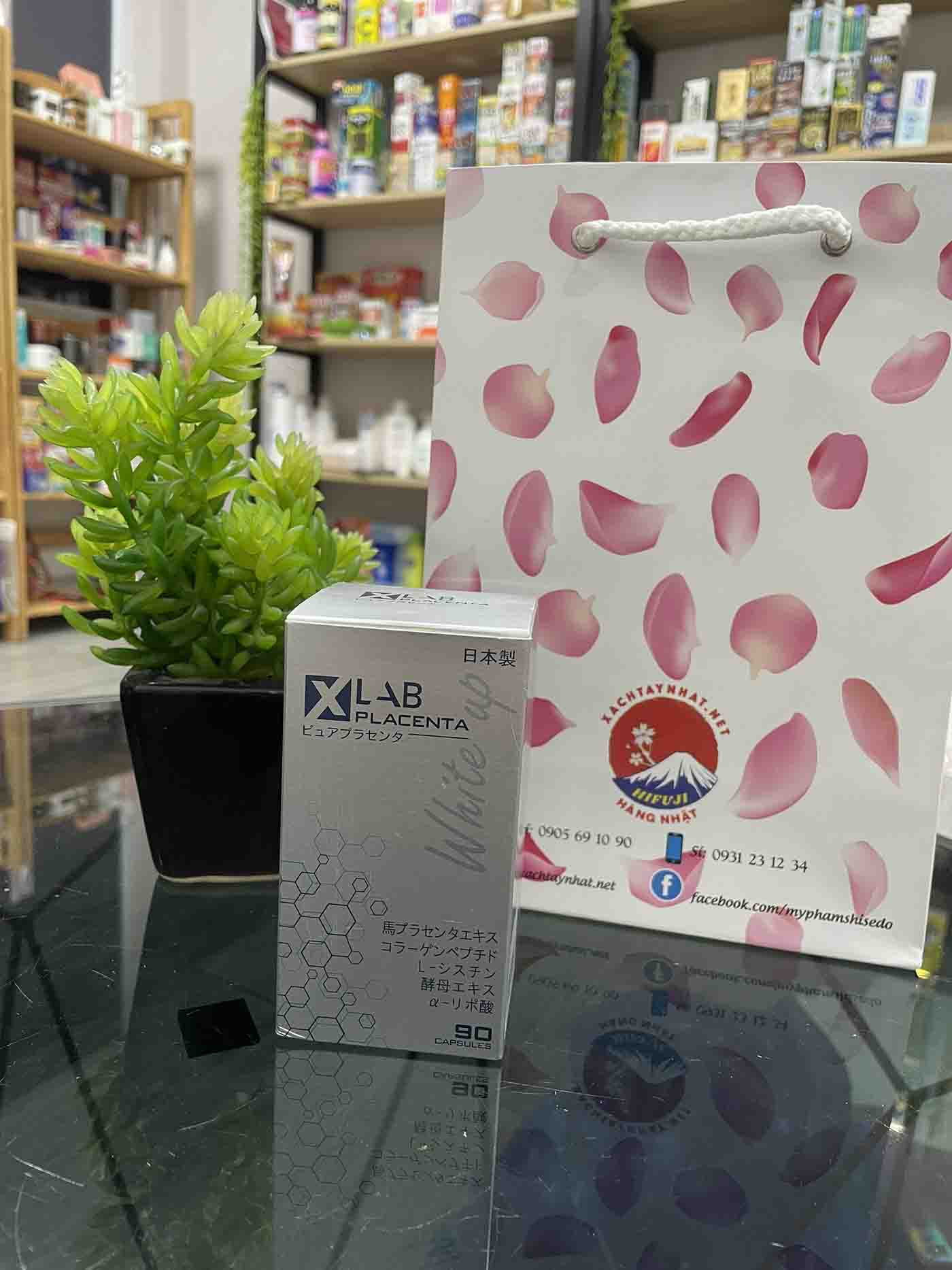 Viên uống trắng da tế bào gốc Xlab Placenta