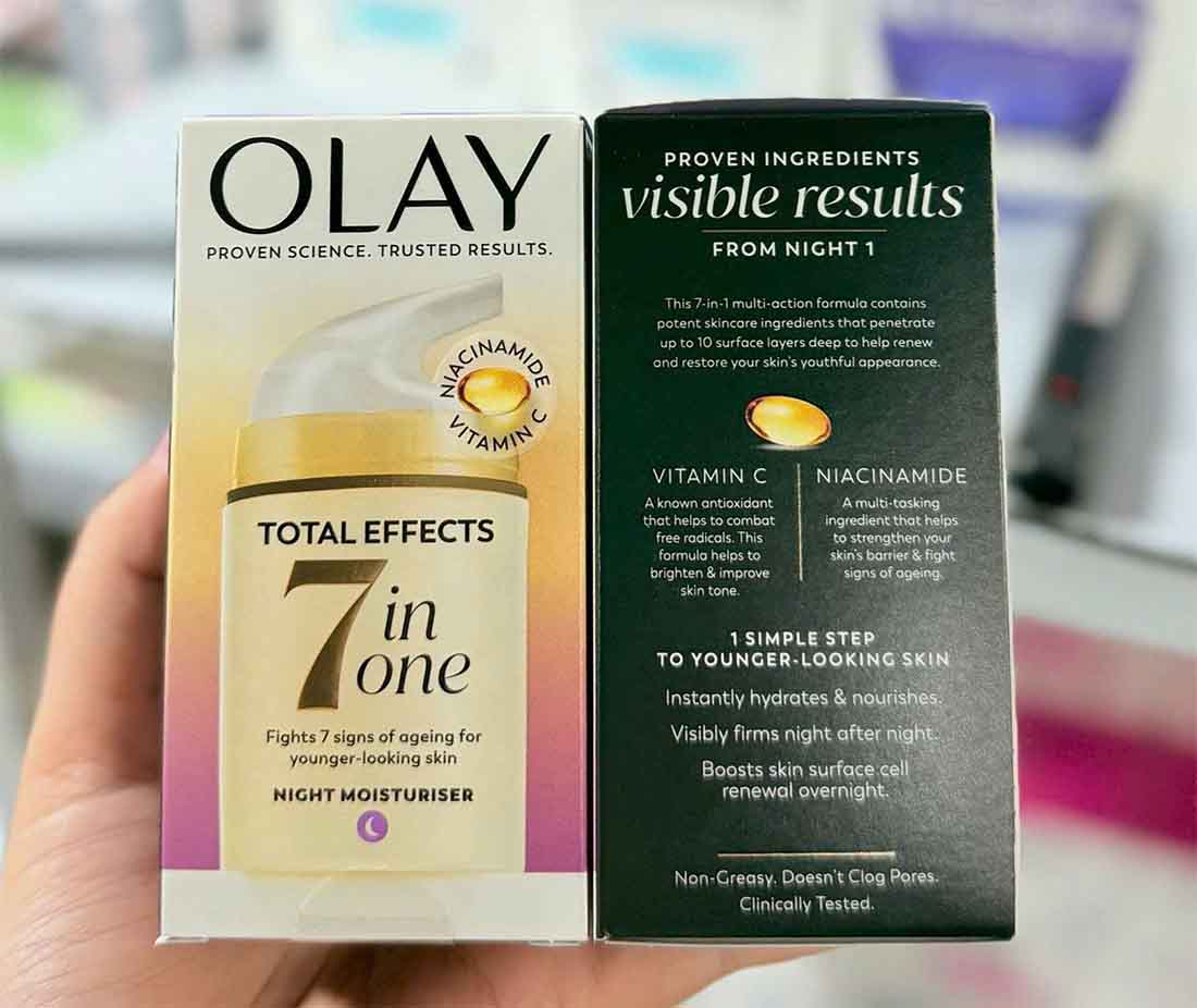 Kem Chống Lão Hoá Olay Total Effects 7 In One ban đêm
