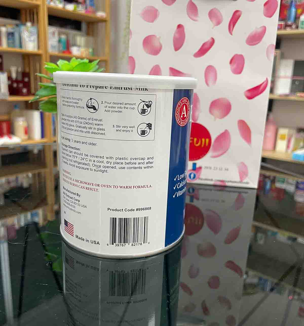 Sữa Bột Không Đường Entrust Milk Cho Người Tiểu Đường