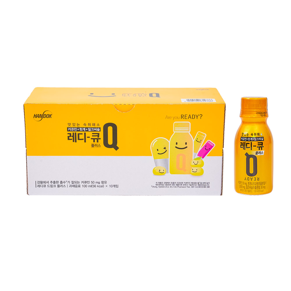 Nước hỗ trợ giải rượu Ready Q Handox Hàn Quốc chai nhựa
