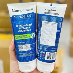 Sữa rửa mặt Compliment No Problem BHA và Zinc (vạch xanh lá)
