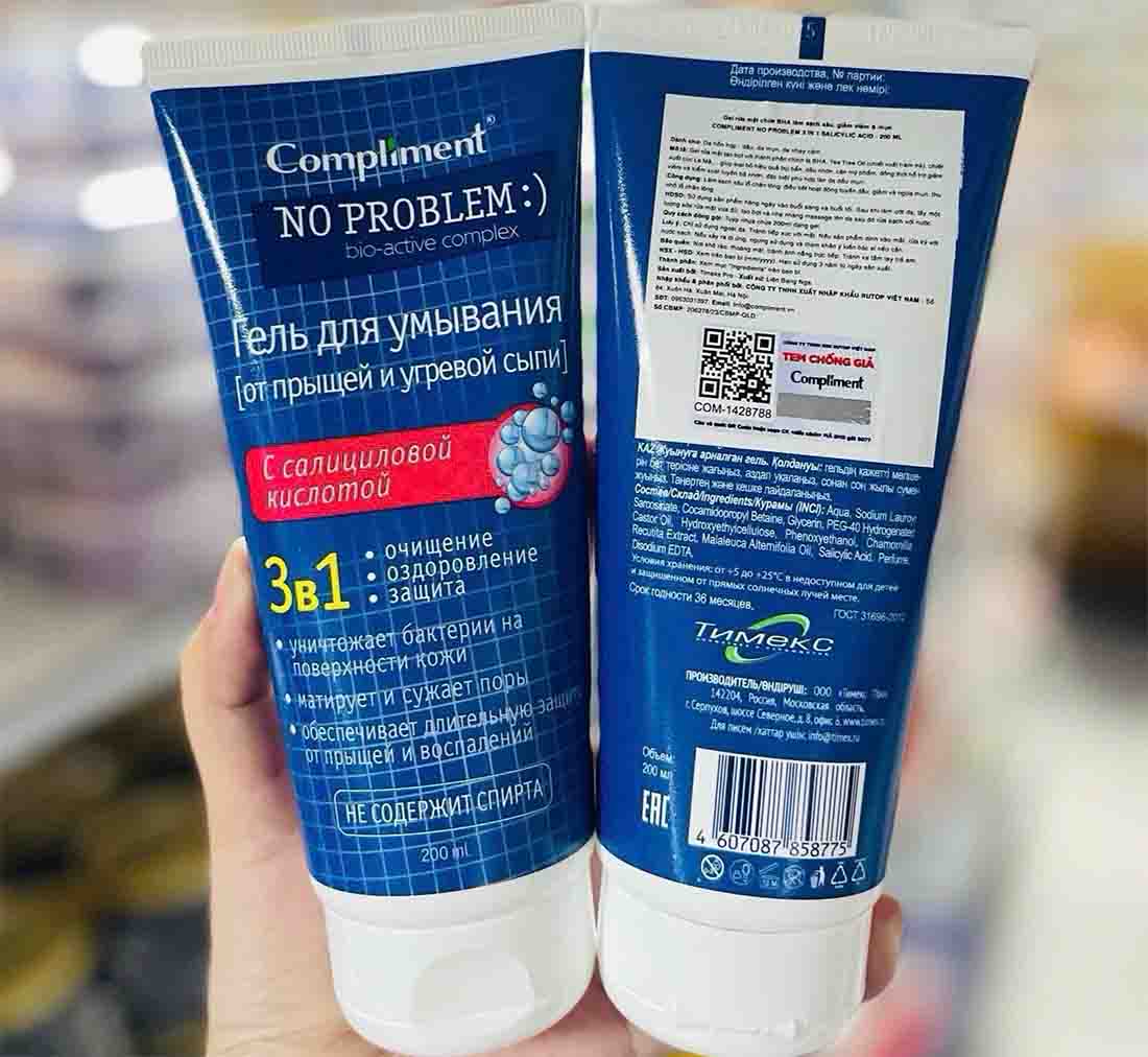 Sữa rửa mặt compliment 3in1 200ml