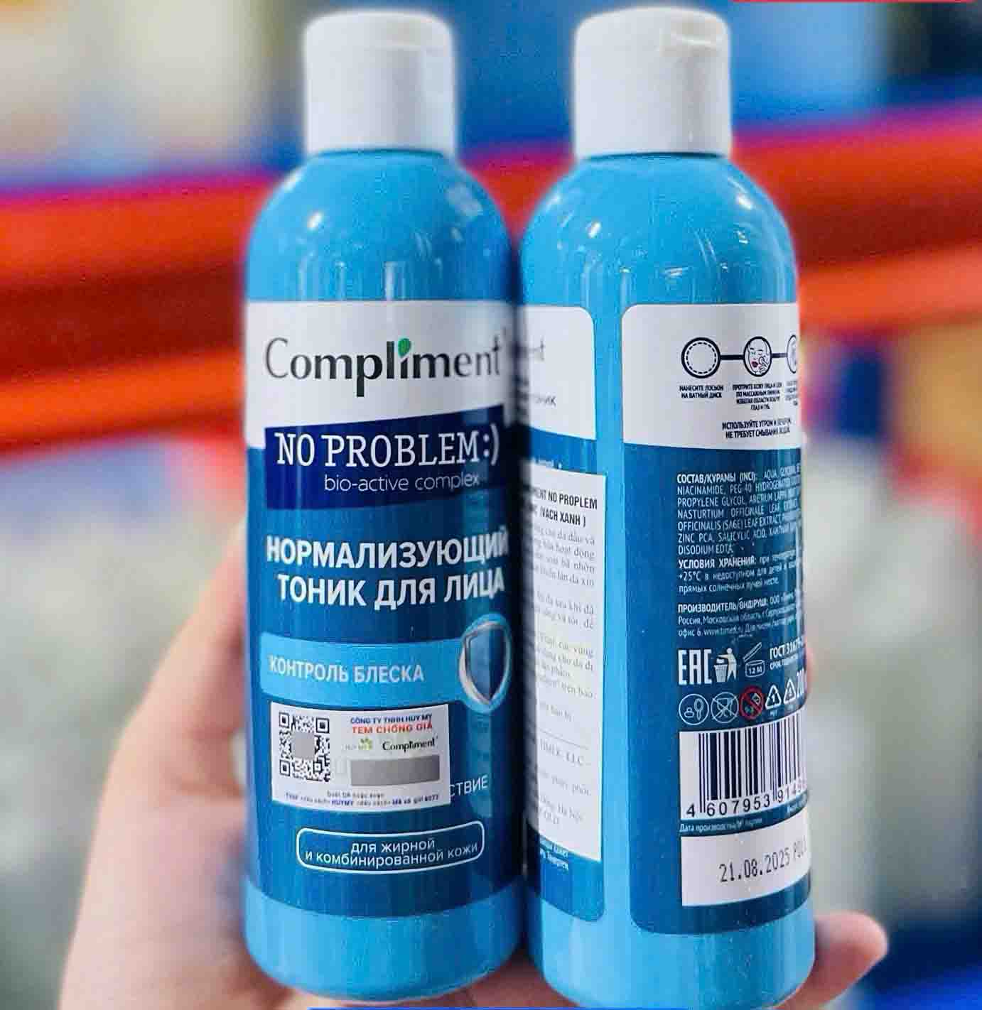 Toner BHA Compliment, Zinc và Niacinamide