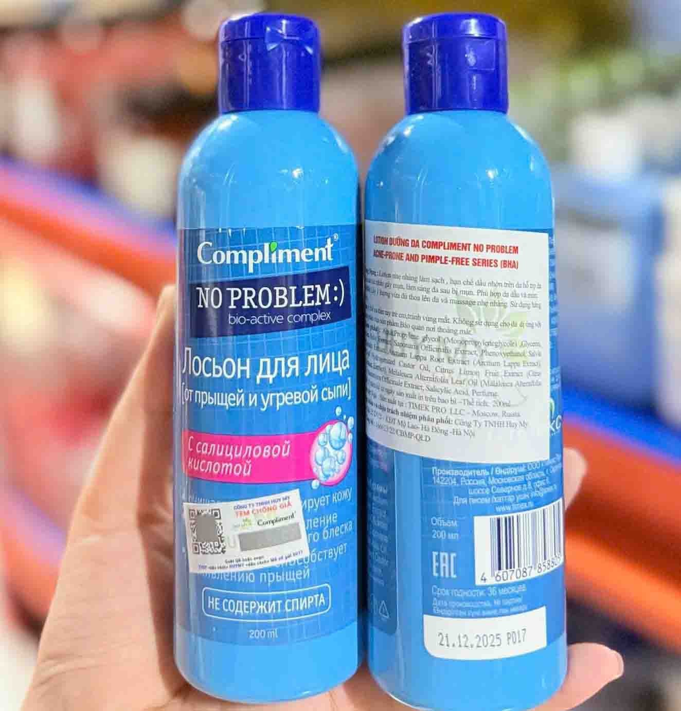 Toner Compliment chứa Salicylic Acid