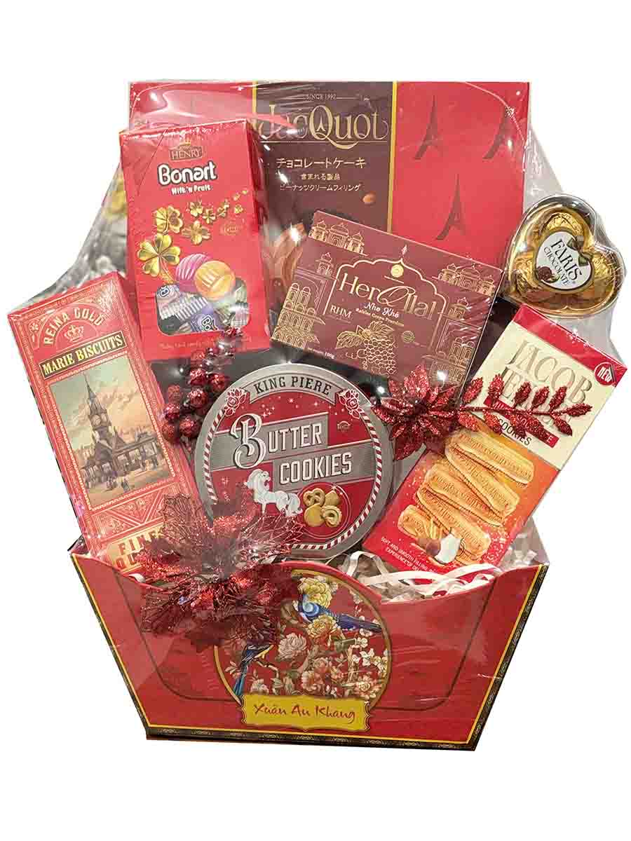 Giỏ quà tết bánh kẹo QTBK01 2026