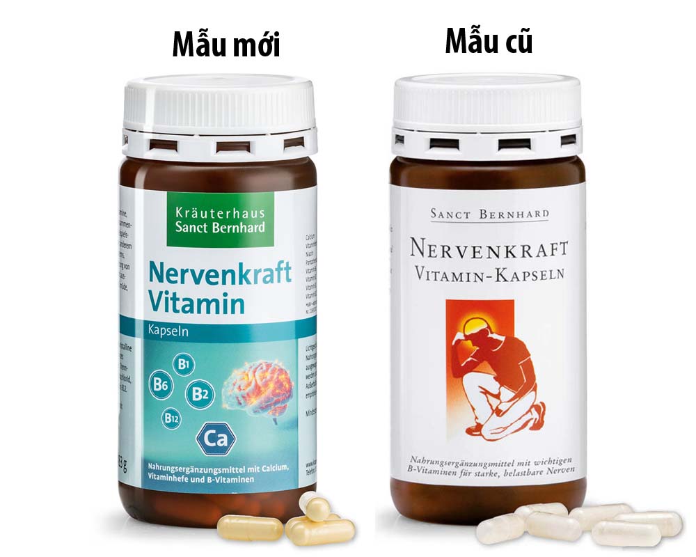 Viên uống bổ thần kinh Nervenkraft Vitamin Kapseln mẫu mới