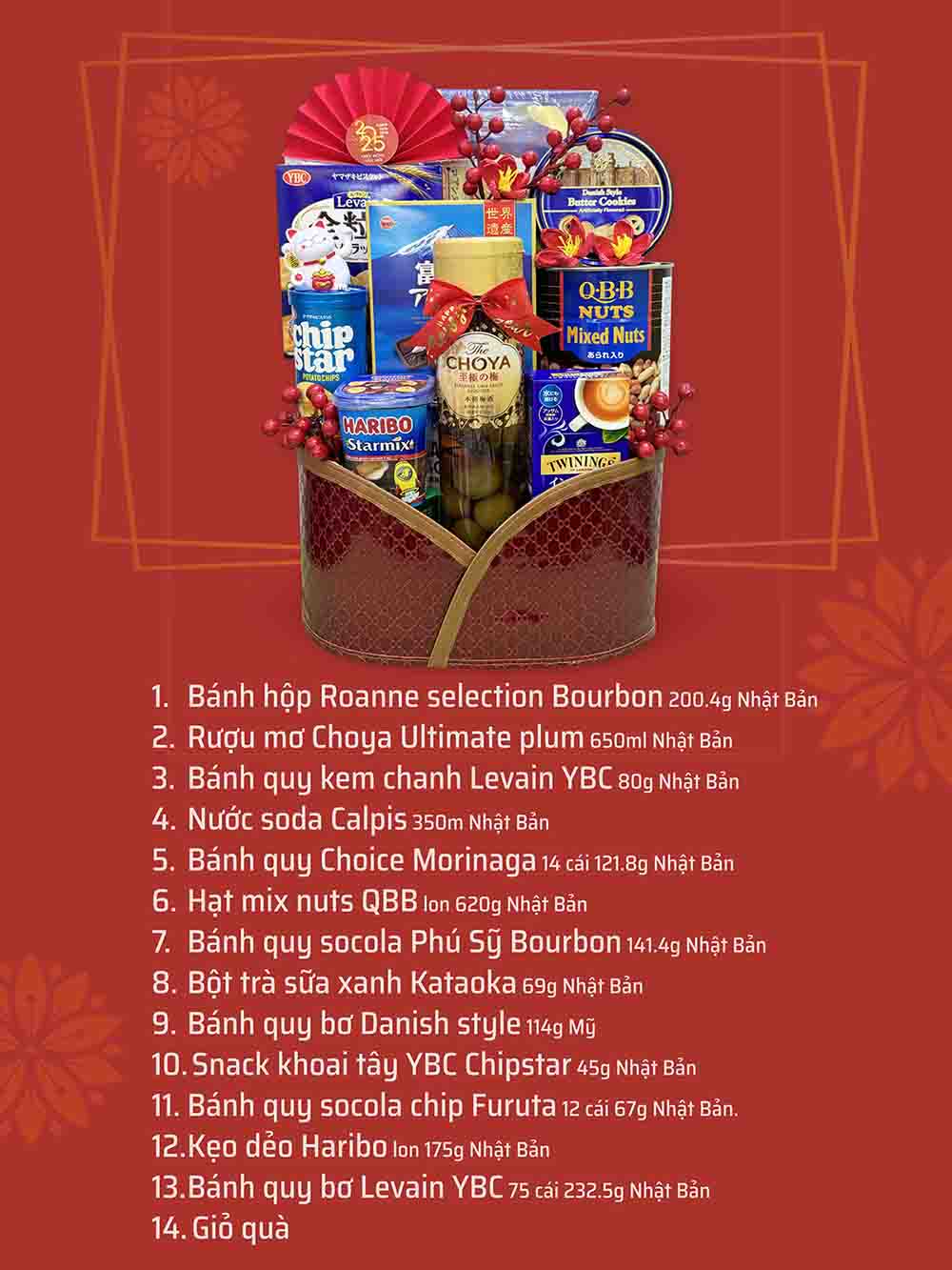 giỏ bánh kẹo QBK19
