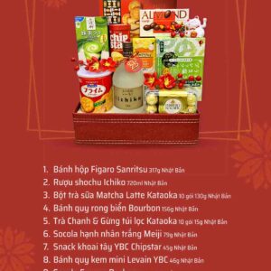 giỏ quà tết bánh kẹo QTBK16