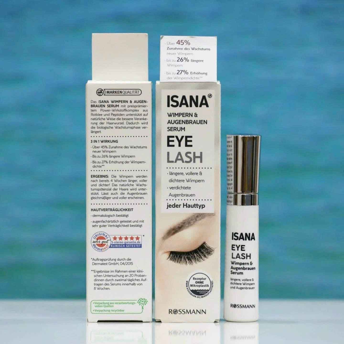 Serum dưỡng mi Rossmann Isana Eye Lash Wimpern Augenbrauen