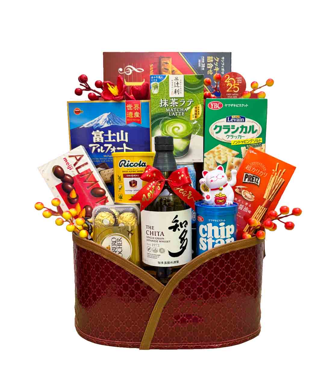 giỏ quà tết đẹp sang trọng QTBK29