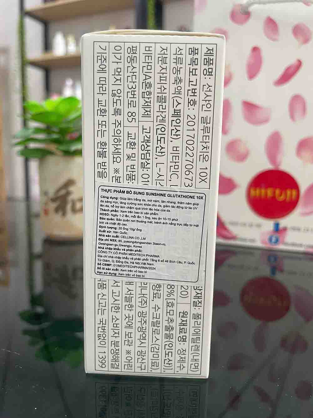 Nước uống đẹp da Dr Diet Sunshine Glutathione 10X 20gói x 10g