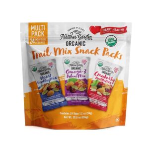 Hạt Nature's Garden Organic Trail Mix Snack Packs