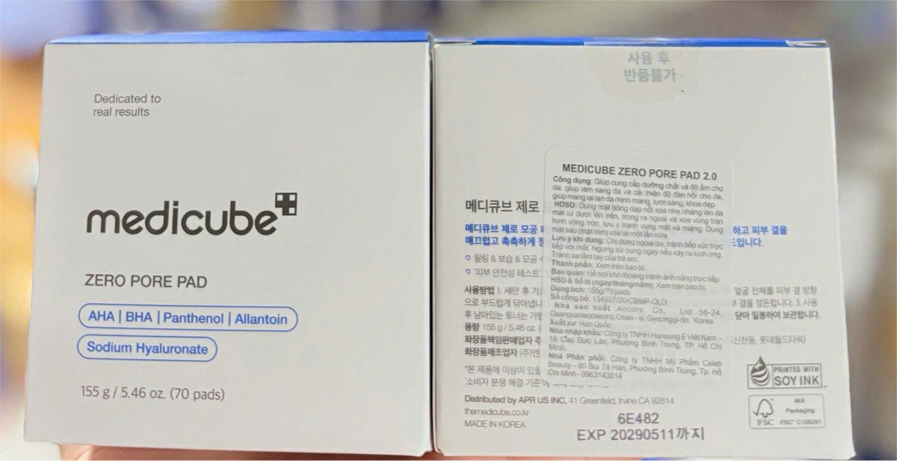 Toner Medicube Zero Pore Pad 70 miếng