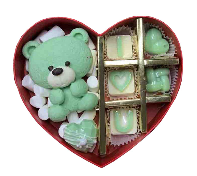 hộp chocolate valentine hình gấu