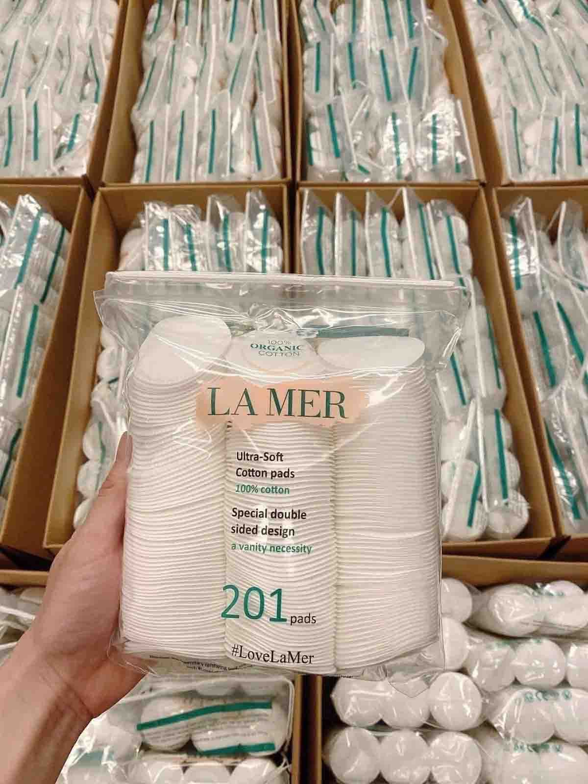 Bông tẩy trang Lamer 100% Cotton