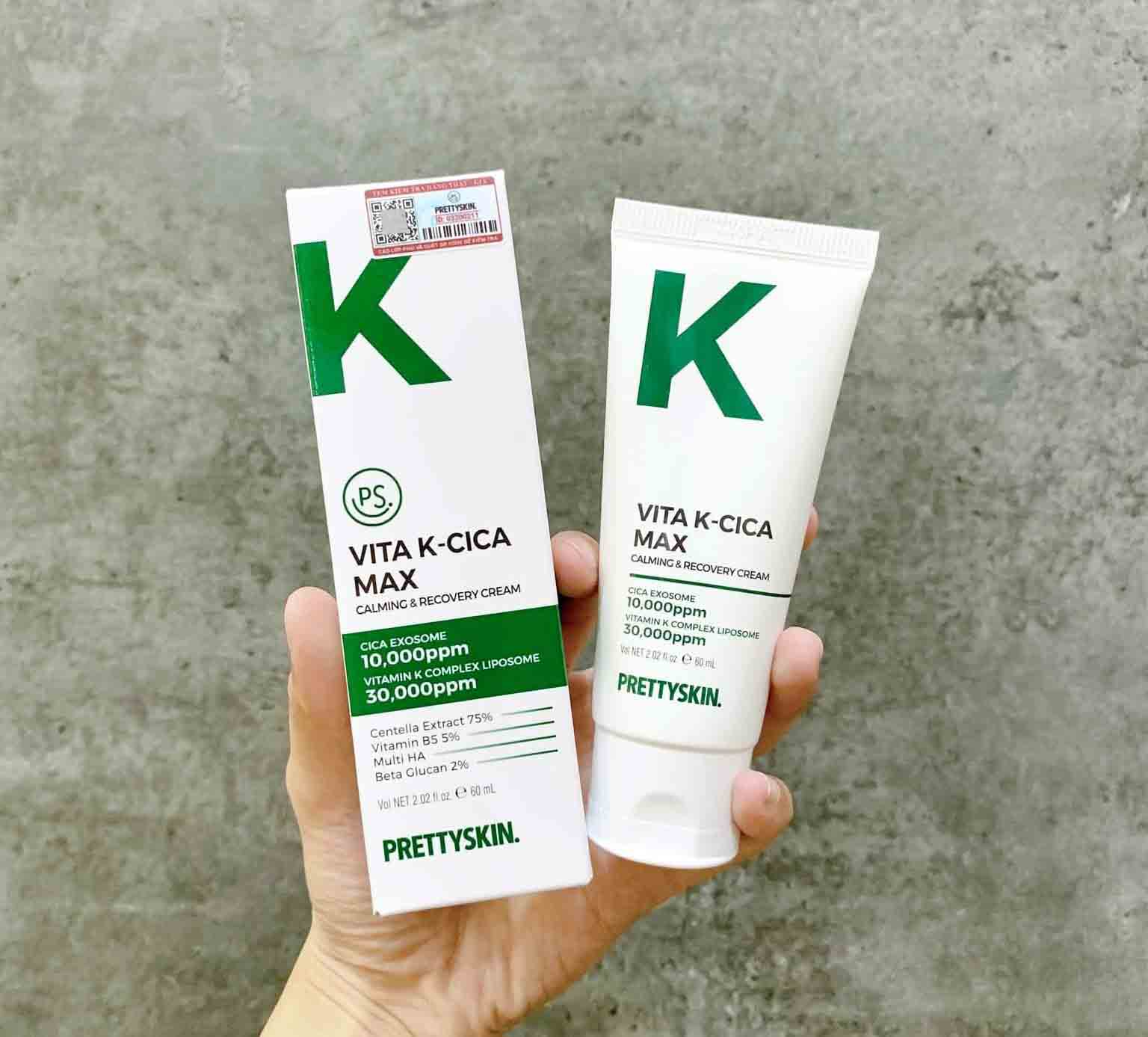 Kem dưỡng da Prettyskin Vita K Cica Max