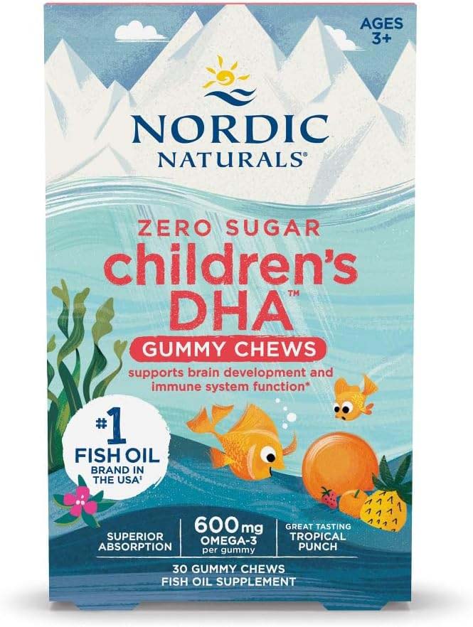 Kẹo dẻo Nordic Naturals Zero Sugar Children's DHA cho bé